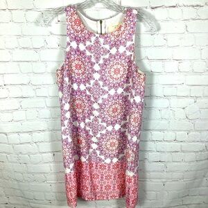 Anthropologie Everly Sheath‎ Dress Pink Purple Design Women’s Size Small Summer